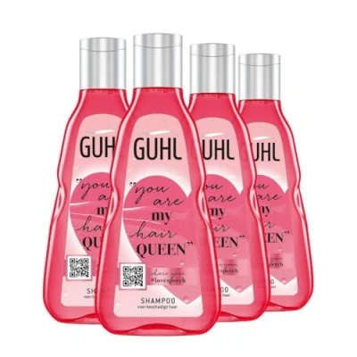 Abbildung von 4x Guhl Shampoo Love Speech für geschädigtes Haar 250ml