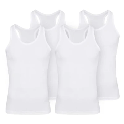 Abbildung von 4er Pack Palleon Herren Unterhemden ,Weiß,5XL / 11