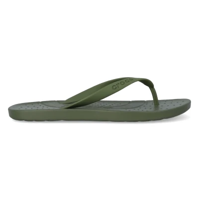 Abbildung von Crocs Flip Zehentrenner, Badeschuh, Sandale, Sommerschuh mit weichem Zehensteg