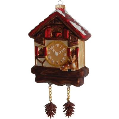 Abbildung von Krebs Glas Lauscha Christbaumschmuck &quot;Kuckucksuhr, Weihnachtsdeko, Christbaumschmuck&quot;, (1 tlg.), mundgeblasen