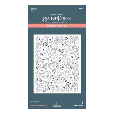 Abbildung von Spellbinders Floral Celebration Press Plate (BP 151)
