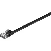 Abbildung von Goobay 95384 CAT 6 Flach Patchkabel, U/UTP, Schwarz, Kupfermaterial