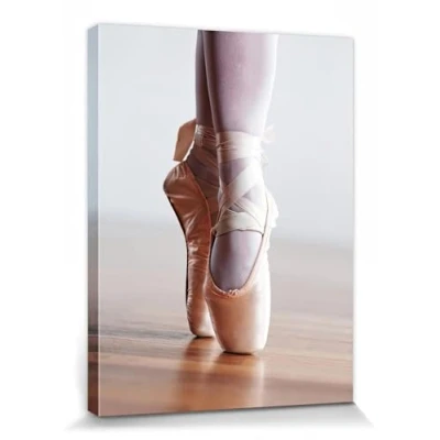Abbildung von 1art1 Ballett Poster Spitzenschuhe, Relevé Bilder Leinwand Bild Auf Keilrahmen XXL Wandbild Kunstdruck Als Leinwandbild 40x30 cm
