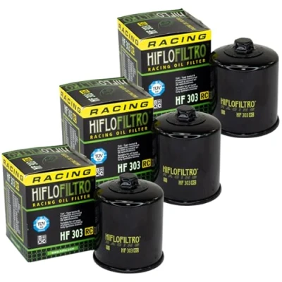 Abbildung von Ölfilter Set 3 Stück Hiflo HF303RC EAN: 0824225111613 für Kawasa ki Polar is Yamaha