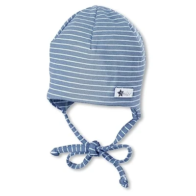 Abbildung von Sterntaler® Schlupfmütze OCS Beanie (1 St., Mütze Kinder mit Ringeln tragbar und ohne Umschlag) Babymütze aus Baumwolle Bindeband Ohrenklappen