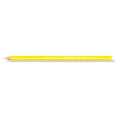 Abbildung von STAEDTLER 157 1ergo Soft Farbstift, ergonomische Dreikantform, rutschfeste Oberfläche, 12 Stück im Kartonetui, gelb