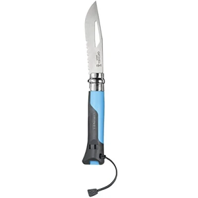 Abbildung von Opinel Unisex Erwachsene Nr.8 Outdoor Messer, Blau, 19.2