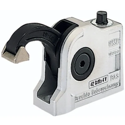 Abbildung von BESSEY BAS CB10 6 compact Spanner, offene Befestigungsbohrung, Spannweite 97 mm Ausladung 60 mm, Gehäuse und Druckarm aus vergütetem Edelstahl, Gewicht 1,30 Kg