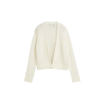 Abbildung von TOM TAILOR Damen 1047690 Cardigan Strickjacke, 10315 Whisper White, M