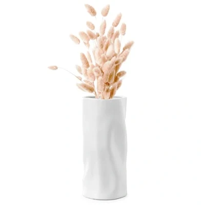 Abbildung von Navaris Tischvase Deko Vase modern weiß Wohnzimmer Blumenvase Blumen (1 St)