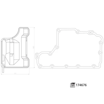 Abbildung von FEBI BILSTEIN 174676 Hydraulikfiltersatz, Automatikgetriebe mit Ölwannendichtung OPEL: Astra H GTC, Corsa D Schrägheck, Schrägheck
