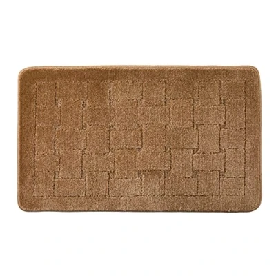 Abbildung von Emma Barclay Orkney Badematte, Kreuzschraffur, 45 x 75 cm, Beige