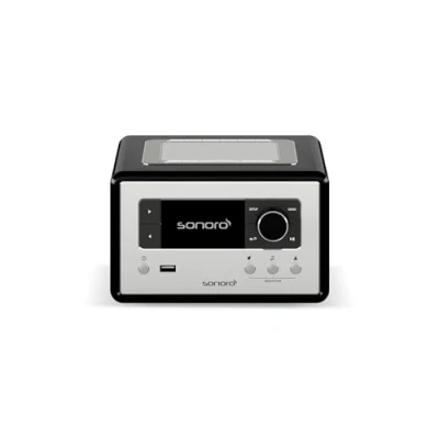 Abbildung von sonoro Relax Internetradio mit Bluetooth (Sleep Timer, UKW, DAB Plus, WLAN, Spotify, Amazon, Deezer, Meditation) Radiowecker Silber
