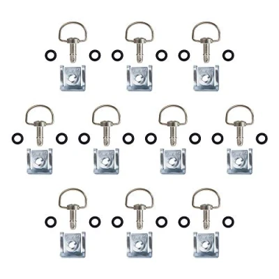 Abbildung von Oldbones Motorrad Schnellspanner D Ring Race Fasteners 19mm Sliver (10 Pack)