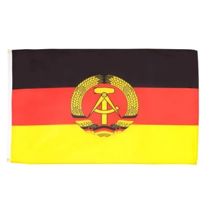 Abbildung von AZ FLAG Flagge Deutsche Demokratische Republik 150x90 cm Ddr Fahne 100% Polyester mit Messing Ösen 110g