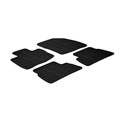 Abbildung von Gledring 0301 Fußmattensatz Gummi vorne und hinten 4 schwarz 750mm 550mm HONDA: CIVIC 8 Hatchback