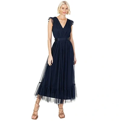 Abbildung von Anaya with Love Damen Maxi Dress Kleid, Navy Blue, EU 40(UK 12)
