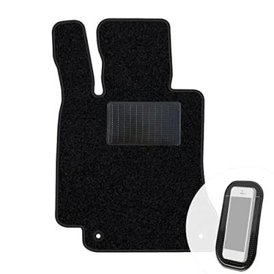 Abbildung von moto MOLTICO Fahrer Fußmatte Auto Velours Fahrerseite Autoteppiche Schwarz Fahrermatte 1 teilig passend für Mercedes Benz C Klasse W205 2014 2021