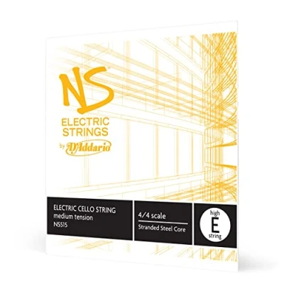 Abbildung von D&#039;Addario NS515 Elektrik Cello Einzelsaite &#039;High E&#039; mehrfach verdrillter Stahlkern Medium