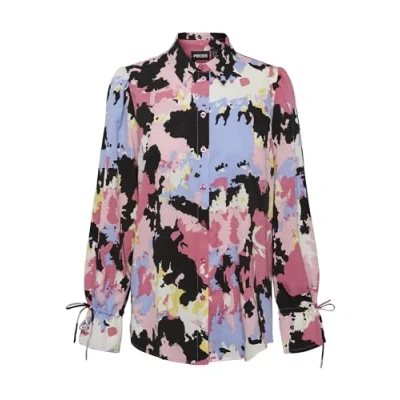 Abbildung von Pieces Pcfelicia Hemdbluse, Damen, Größe: Small, Hydrangea