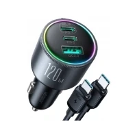 Abbildung von Zigarettenanzünder Adapter Joyroom JR CCN07 Autoladegerät 120 W 2xUSB C USB A