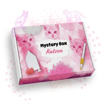 Abbildung von Diamond Panting Painting Mystery Box Katzen Myth of Asia Für Erwachsene