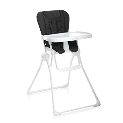 Abbildung von Joovy Nook Hochstuhl, Baby kompakt zusammenklappbar, aufklappbares Tablett, leicht zu reinigen, platzsparend,, schwarz