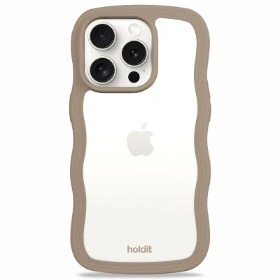 Abbildung von Apple iPhone 15 Pro Hülle Recycelter Kunststoff Holdit Hard Case/Backcover Handyhülle Braun