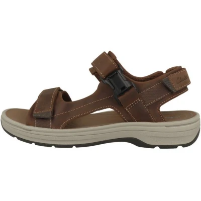 Abbildung von Clarks Saltway EDGE Trekkingsandale, Herren, Größe: 44, Light tan leather Schuhe