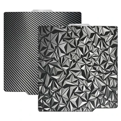 Abbildung von VENEKA 3D Drucker PEO PET Bauplatte für Bambu Lab X1/X1C/X1E/P1P/P1S/A1 Drucker, PEO+Kohlefaser Oberfläche 257 X mm