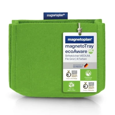 Abbildung von magnetoplan Stiftehalter 13,0 x 6,0 10,0 cm grün