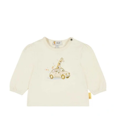 Abbildung von Steiff Blossom Langarmshirt für Kinder, Größe: 74, Eggnog