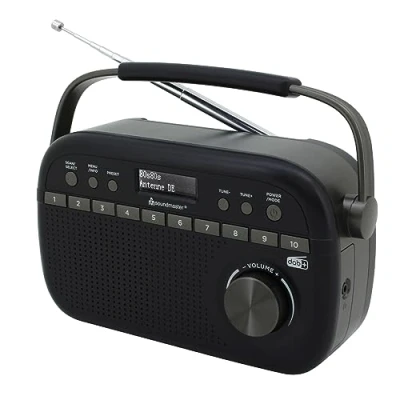 Abbildung von soundmaster DAB280SW Taschenradio DAB+, UKW Schwarz Radio