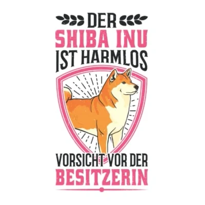 Abbildung von Shiba Inu Notizbuch: Besitzerin / 6x9 Zoll 120 karierte Seiten