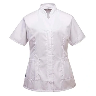 Abbildung von Portwest LW12 Las señoras de la túnica Premier, color Blanco, talla Medium