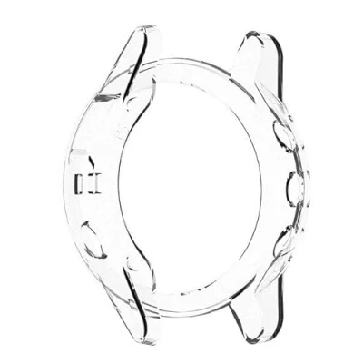Abbildung von SOMKB Weiche Silikon Schutzhülle für Garmin Fenix 5S 5 5X Plus Smartwatch Zubehör, ultradünn, kristallklar, Größe: