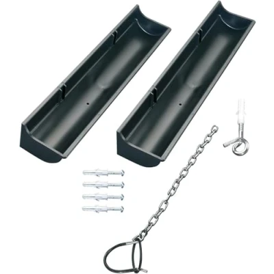 Abbildung von Westmark Fahrrad Wandhalter für ein Fahrrad, inkl. Befestigungsmaterial, Kunststoff, Schwarz/Silber, 5402GE60