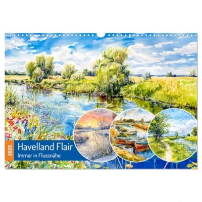 Abbildung von Havelland Flair Immer in Flussnähe (Wandkalender 2025 DIN A3 quer), CALVENDO Monatskalender