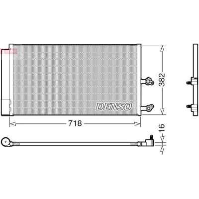 Abbildung von DENSO DCN33014 Klimakondensator mit Trockner R 134a VOLVO: XC90 II