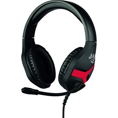 Abbildung von Konix Geek Girl Gaming Kopfhörer Crystal mit Kabel für PS4, PS5, Switch, Xbox One und Series XS Mikrofon 1,5 m 3,5 mm Klinkenstecker Weiß Rosa