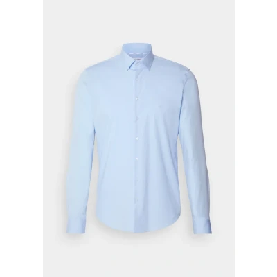 Abbildung von Calvin Klein Tailored Poplin Stretch Businesshemd, Herren, Größe: 37, Calm blue