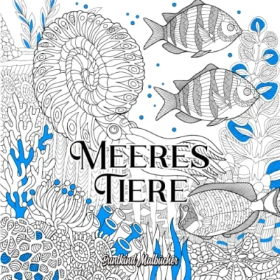 Abbildung von Meerestiere: Unterwasser Malbuch Anspruchvolles für Erwachsene mit detailreichen Mandala Tieren zum ausmalen und entspannen (geeignet ab 12 Jahren)