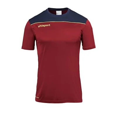 Abbildung von uhlsport Kempa Kinder Offense 23 T Shirt, Bordeaux/Marine/Fluo gelb, 116