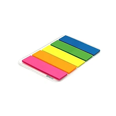 Abbildung von Waytex 931670 Lesezeichen, laminiert, wiederverwendbar, 25 x 5 Farben, 45 12 mm