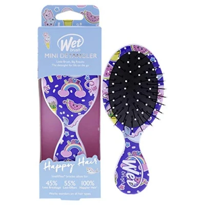 Abbildung von WetBrush Mini Happy Hair UltraSoft Borsten Reise Perfekte Bürste Geeignet Für Alle Haartypen Fantasy