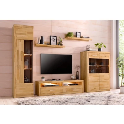 Abbildung von Home affaire Wohnwand &quot;Ribe&quot;, (Set, 5 St.), teilmassives Holz