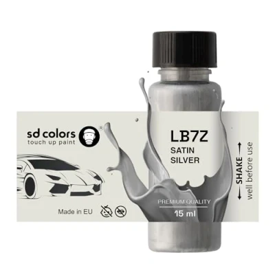Abbildung von SD COLORS Neue lackstift Satin Silber LB7Z Reparatur KRATZEN 15 ml (Farbe)