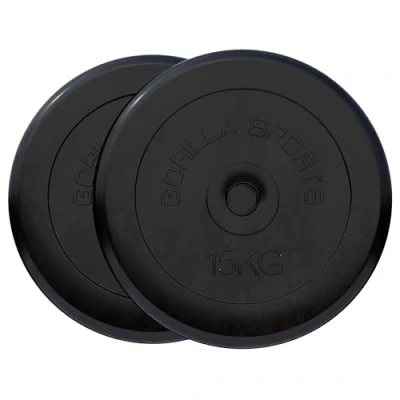 Abbildung von Hantelscheibenset Gummi 30 kg 2 x 15