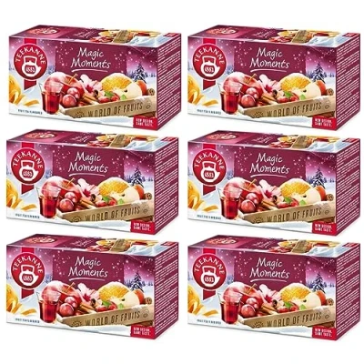 Abbildung von Teekanne Tee &quot;Magic Moments&quot; mit Orangen und Rumtraubengeschmack (Geschenk von Dekond) 6 * 50g