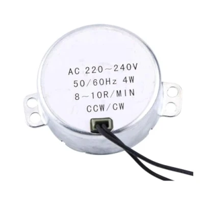 Abbildung von VIFER Synchronmotor AC 220 240 V, Synchronmotor, Elektromotor, Rotationsmotor, rund, Synchronisationsmotor, 4 W CW/CCW (8 10RPM)